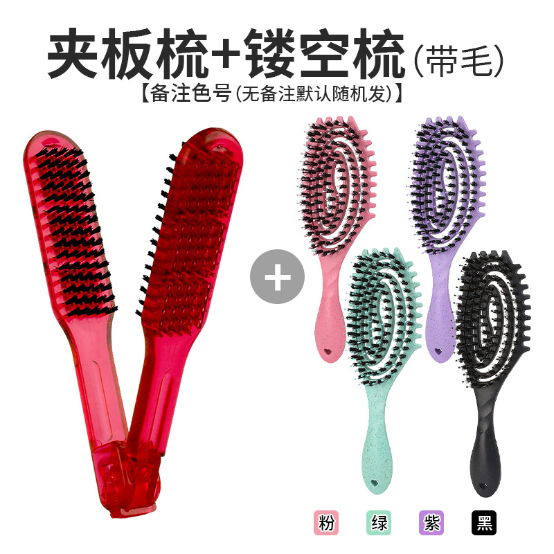 Peine hueco de férula roja (con lana)