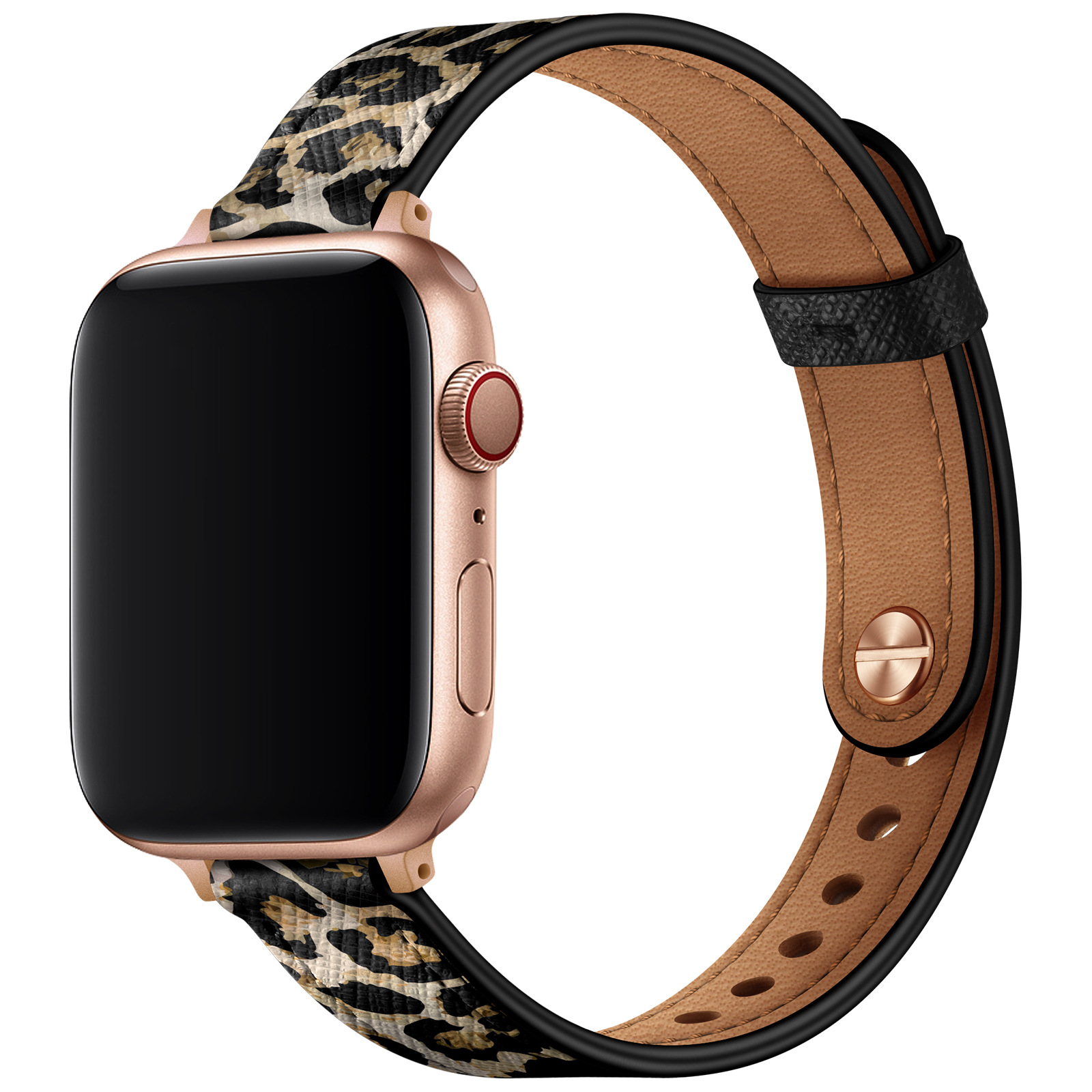 18g Weight Apple watch watchband Classification Genuine leather Material Solid Color Pattern Retro Style Retro Solid Color Apple Watch Watchband 99