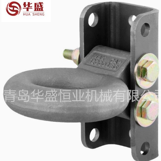 即墨工厂碳钢锻造 3寸牵引吊环越野汽车牵引环 汽车连接器  吊环