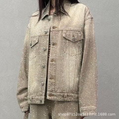 SMFK狂野大陆巨型牛仔夹克（手工）亮钻设计感外套