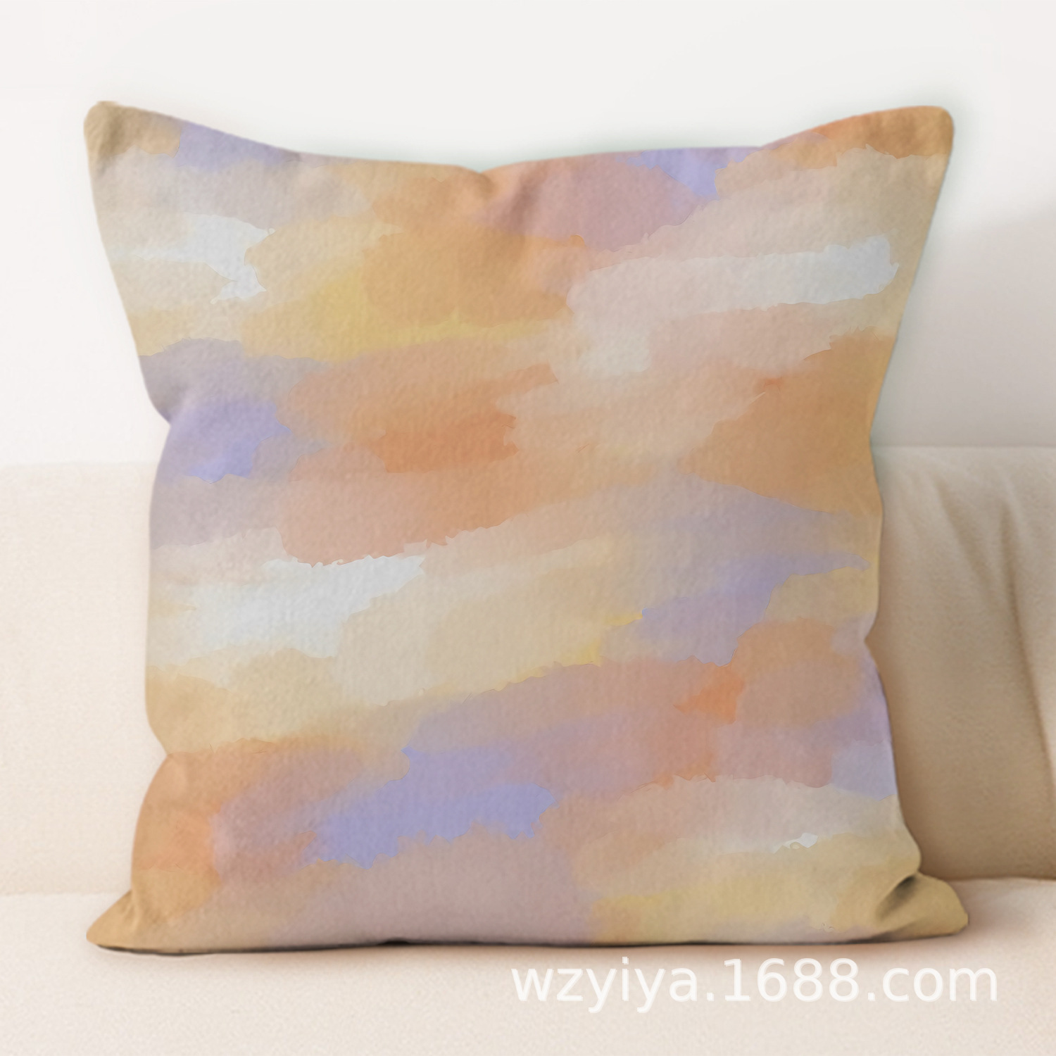 Colores de impresión de almohada de abrazo simple y moderna decoración de sofá de sala de estar almohada de cabecera desmontable cuadrada