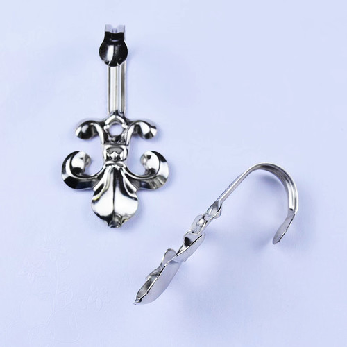 Creative New Chinese Home Decor Old Style Curtain Hook Metal Accessories European New Hook Wholesale Decor Drilling