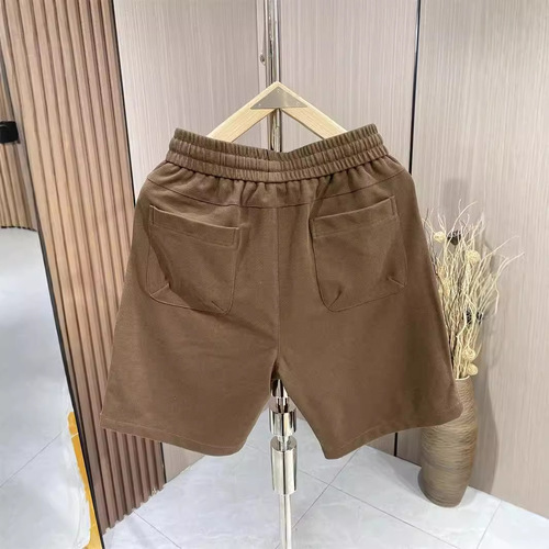 Summer brand loose five-pocket pants for men with adjustable drawstring waist, stylish and versatile, comfortable work shorts