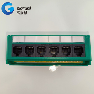6-Port Gigabit Network Wiring Rack Category 6 Rj45 Unshielded Wiring Rack