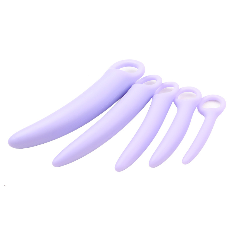 Progressive Vaginal Dilator Trainer Set, TPE, Manual Spasm Relief, Pink Size 5 — detail image 5