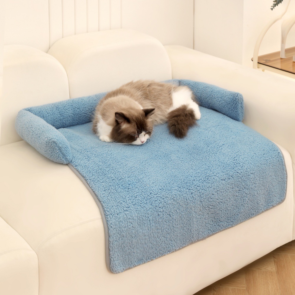 Gatos y perros en forma de U, almohadas para mascotas, sofá de felpa, nueva cama para perros, venta caliente de Amazon, gatos y perros de invierno para dormir