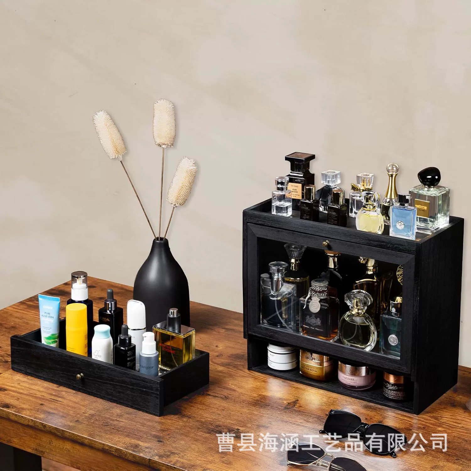 Деревянная коробка для хранения парфюмерии Мужская коробка для хранения парфюмерии деревянная коробка для парфюмерии деревянная коробка для духов