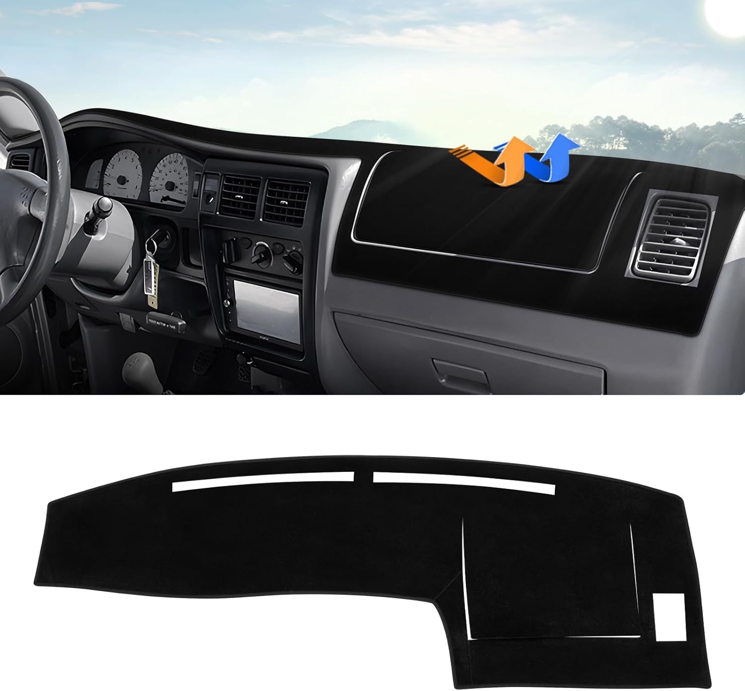 Cross-border light-proof pad dashboard cover pad suitable for 1998-2002 2003 2004 Toyota Tacoma