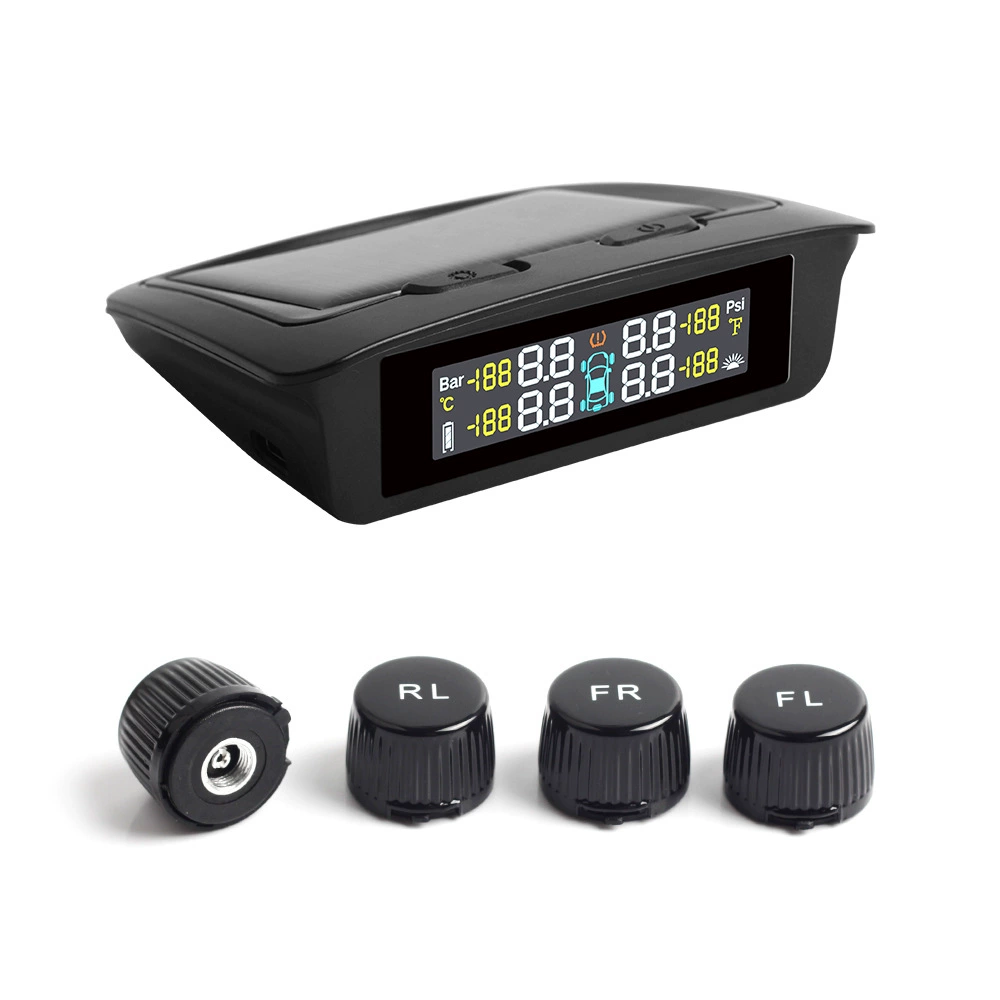 Zhixuan автомобильный монитор давления в шинах цветной экран цифровой дисплей датчик давления в шинах Солнечная зарядка датчик давления в шинах внешний
