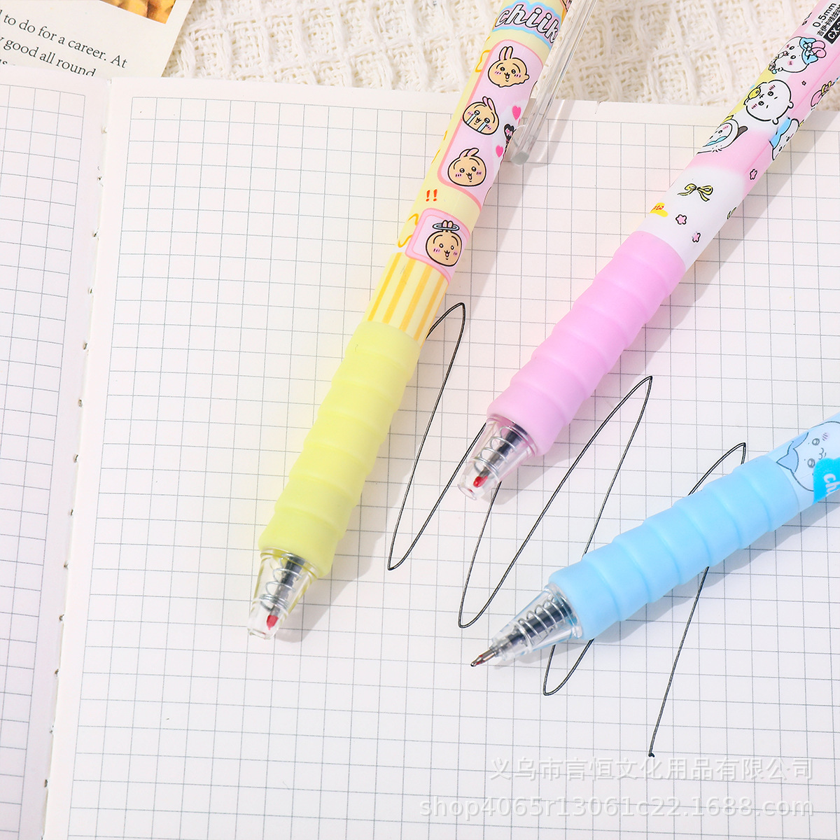 Lovable Jiyikawaiyun sosteniendo la pluma ST lápiz de prueba de cepillado de secado rápido corazón de niña examen de estudiante lápiz de góner agarre suave lápiz de reducción de carga