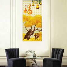 50090发财树画芯现代简约客厅装饰画轻奢沙发背景墙挂画大气装饰