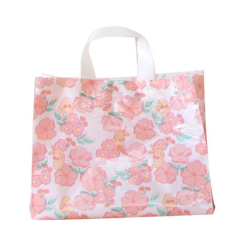 Bolsas de regalo de plástico personalizadas impresión logotipo bolsas de ropa personalizadas bolsas de goma de compras ropa de mujer portátil