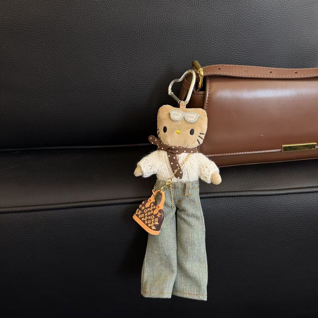 新品可爱いロングレギンスキティぬいぐるみスカートきせかえ人形ドレスins风人形饰りリュックサックキーホルダー