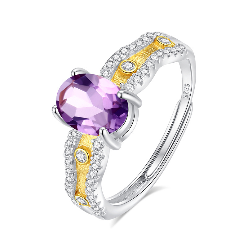 Anillo de textura cepillada de mástil natural de alta calidad anillo de plata de ley s925 apertura femenina ajustable pequeño libro rojo caliente