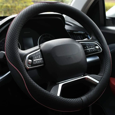 Steering wheel cover Steering Wheel Cover, Fashionable Diamond-Shaped - pink-38cm