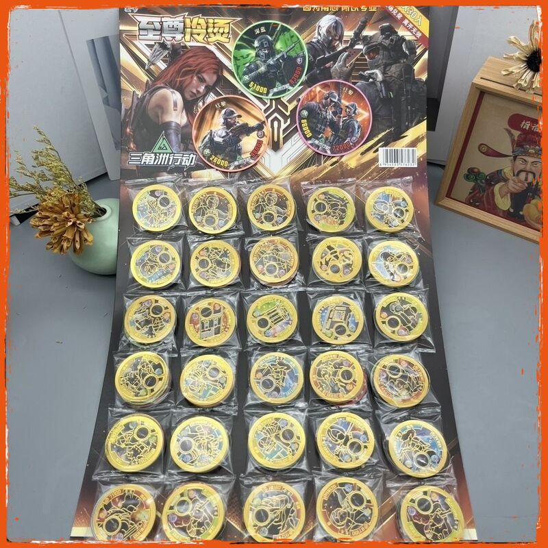 New Delta Action Gold-Stamped Plastic Hot-Selling Thickened Children's Game Cold-Stamped Round Toy Cards New Delta Action Gold-Stamped Plastic Hot-Selling Thickened Children's Game Cold-Stamped Round Toy Cards