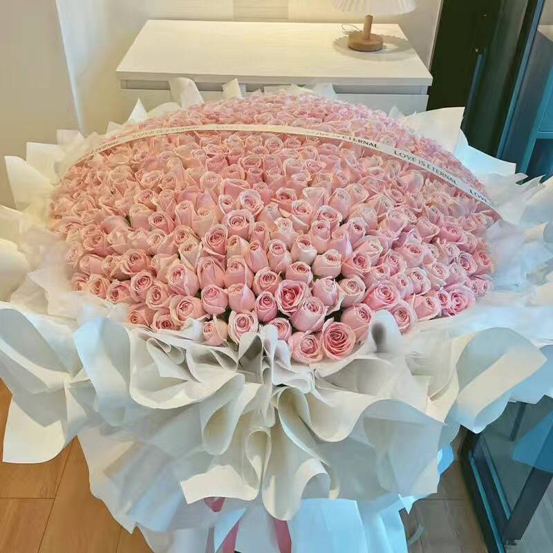 [앞으로 사랑해요] 핑크장미 366송이 + 램프