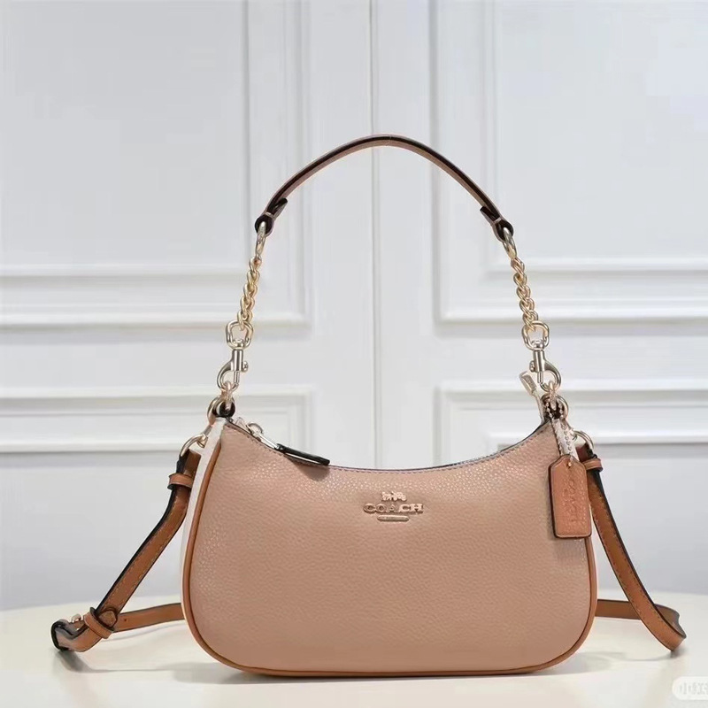 2025 Kojia Teri retro flor bolso de brazo de moda versátil impresión de cadena bolso mahjong bolso de hombro de mujer mochila