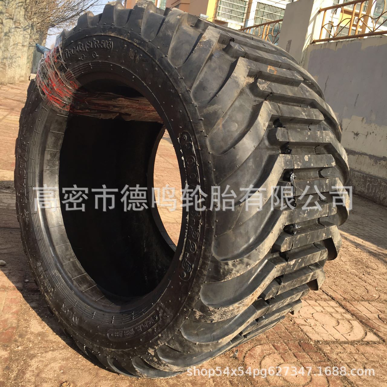 500/45-22.5 Rancho forestal base ancha Suspensión de neumáticos remolque neumático de vacío