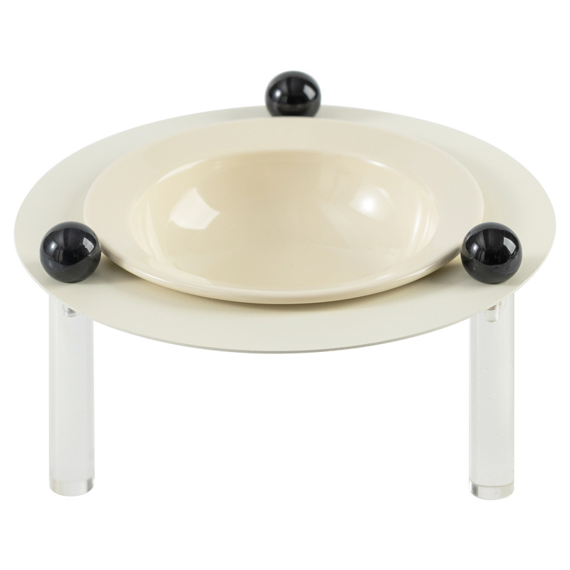 Tazón de cerámica de alto valor facial para mascotas, tazón de comida para gatos, tazón de comida para perros, tazón de alimentación para bebidas, mesa de comedor, estante de tazón