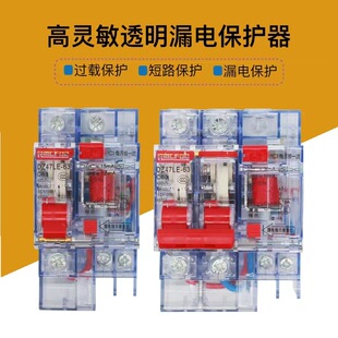 Transparent 15Ma Anti-Electric Shock Leakage Protector 2P Leakage Protection Switch 380V Three-Phase Circuit Breaker Dz47Le Circuit Breaker