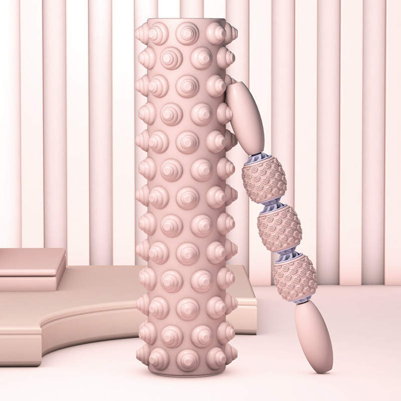 Pilates de yoga espuma eje relajación muscular masaje rodillo rodillo deporte pantorrilla barra de yoga rodillo comercio al por mayor