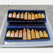 云南黄金耀钮章印章田黄石料三盒30方3*3高5.5-11书画礼品章寿山