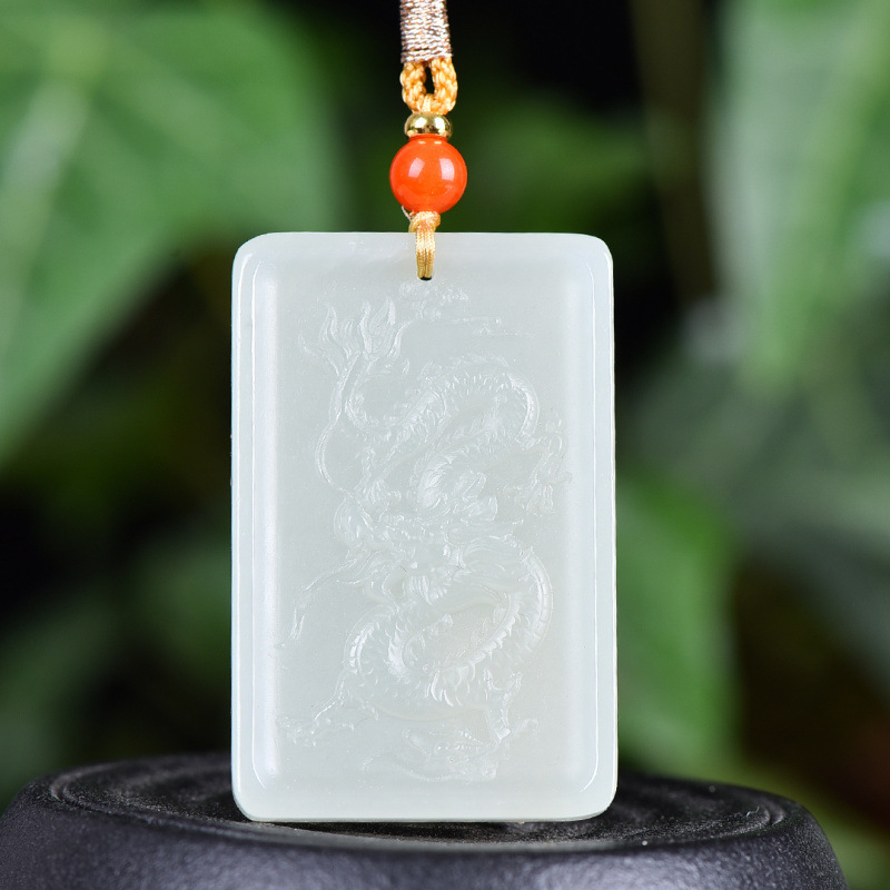 Sophisticated men's capacious pendant jade