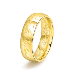 歐美外貿飾品朋克鈦鋼至尊魔界指環個性霸氣明星同款男士戒指批發