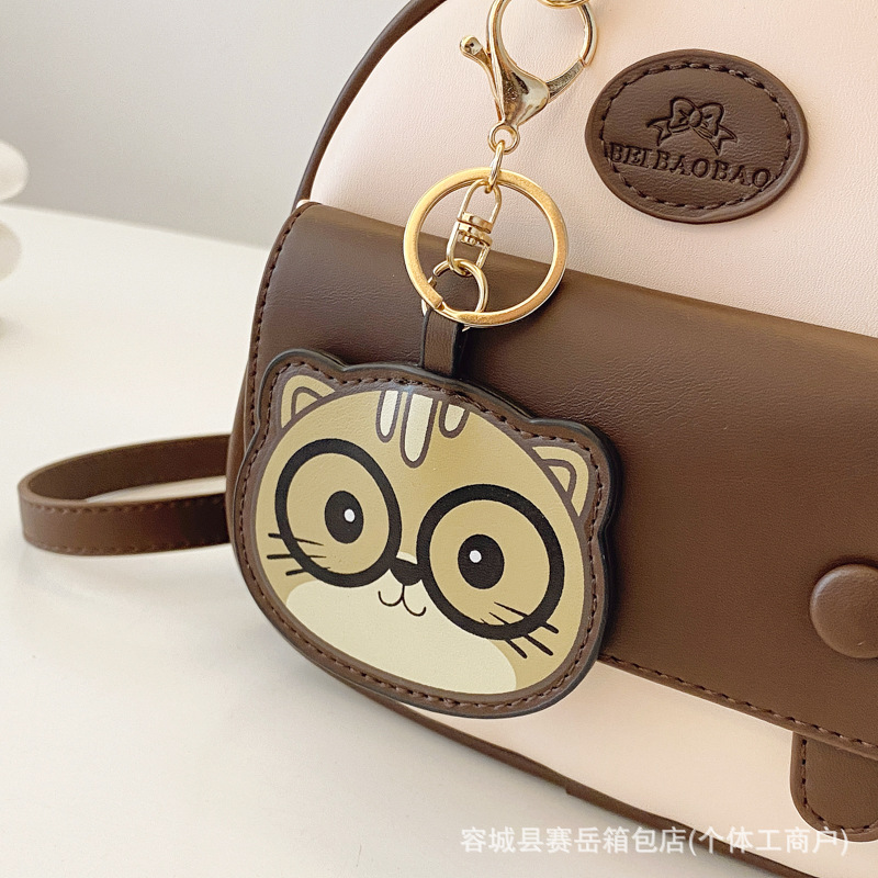 Cartoon Bear Cute Little Mochila ins Retro Fashion Mochila 2025 Verano Nuevo bolso de nicho de todo fósforo