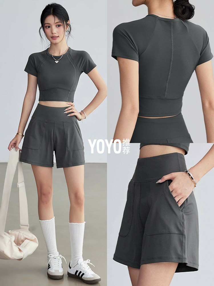 Trajes deportivos 2026 nuevos pantalones cortos de mujer ropa casual de tamaño grande suelta entrenamiento de carrera pantalones rápidos secos ropa de fitness