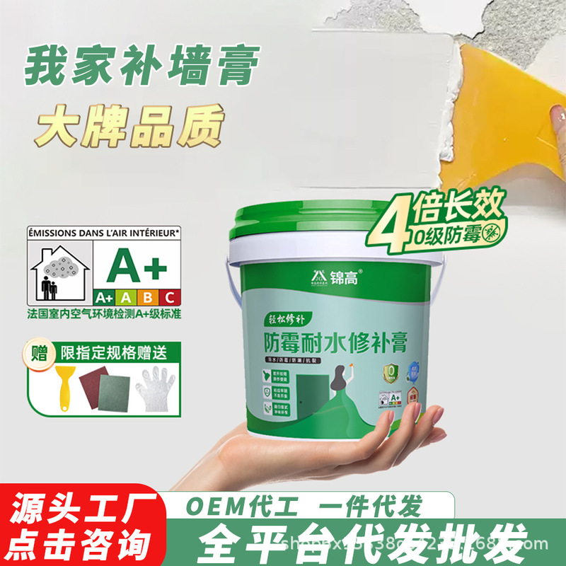 Waterproof Wall Repair Paste Wall Repair Paste White Paint Waterproof and Mildew-Proof Putty Household Manufacturer Wholesale