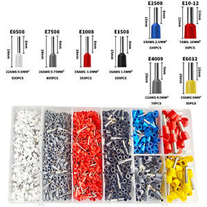 Crimpzange Set mit 1800 Aderendhülsen Set