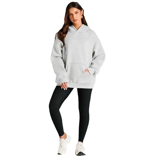 New Arrival Queen-Style Oversized Hoodie with Drop-Shoulder Design | Long-Sleeve Sweatshirt Pullover | Autumn Clothing in Stock for Wholesale