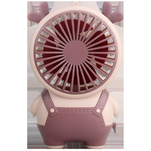 Cartoon rechargeable mini fan handheld USB small fan portable small electric fan small gift for students and children