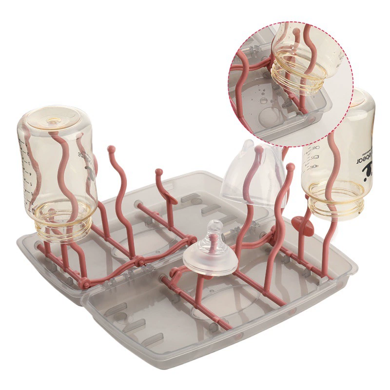 Пыленепроницаемая крышка держатель бутылки для сушки многофункциональный складной слитной держатель соска фильтр держатель воды для хранения коробки для путешествий