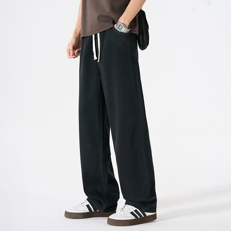 2026 New Tencel Jeans for Men, Summer Thin Straight Loose American Style Trendy Casual Long Pants Wholesale 2026 New Tencel Jeans for Men, Summer Thin Straight Loose American Style Trendy Casual Long Pants Wholesale