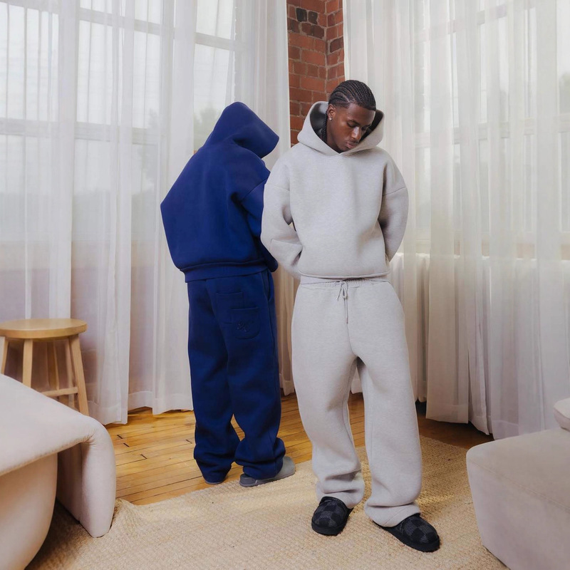 Saint Alexander Tracksuit American Street Hip-Hop Air Layer Fluffy Sweatshirt Men's Trendy Suit Saint Alexander Tracksuit American Street Hip-Hop Air Layer Fluffy Sweatshirt Men's Trendy Suit