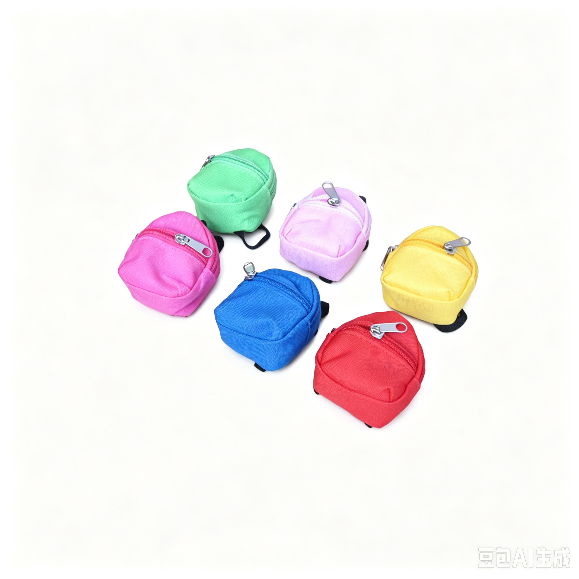 Mini Çift Omuz Bozuk Para Sırt Çantası Bez Bebek Kıyafet Değiştirme Sırt Çantası Polyester Oxford Kumaş Bozuk Para Kitap Çantası Asılı Aksesuar Cüzdan