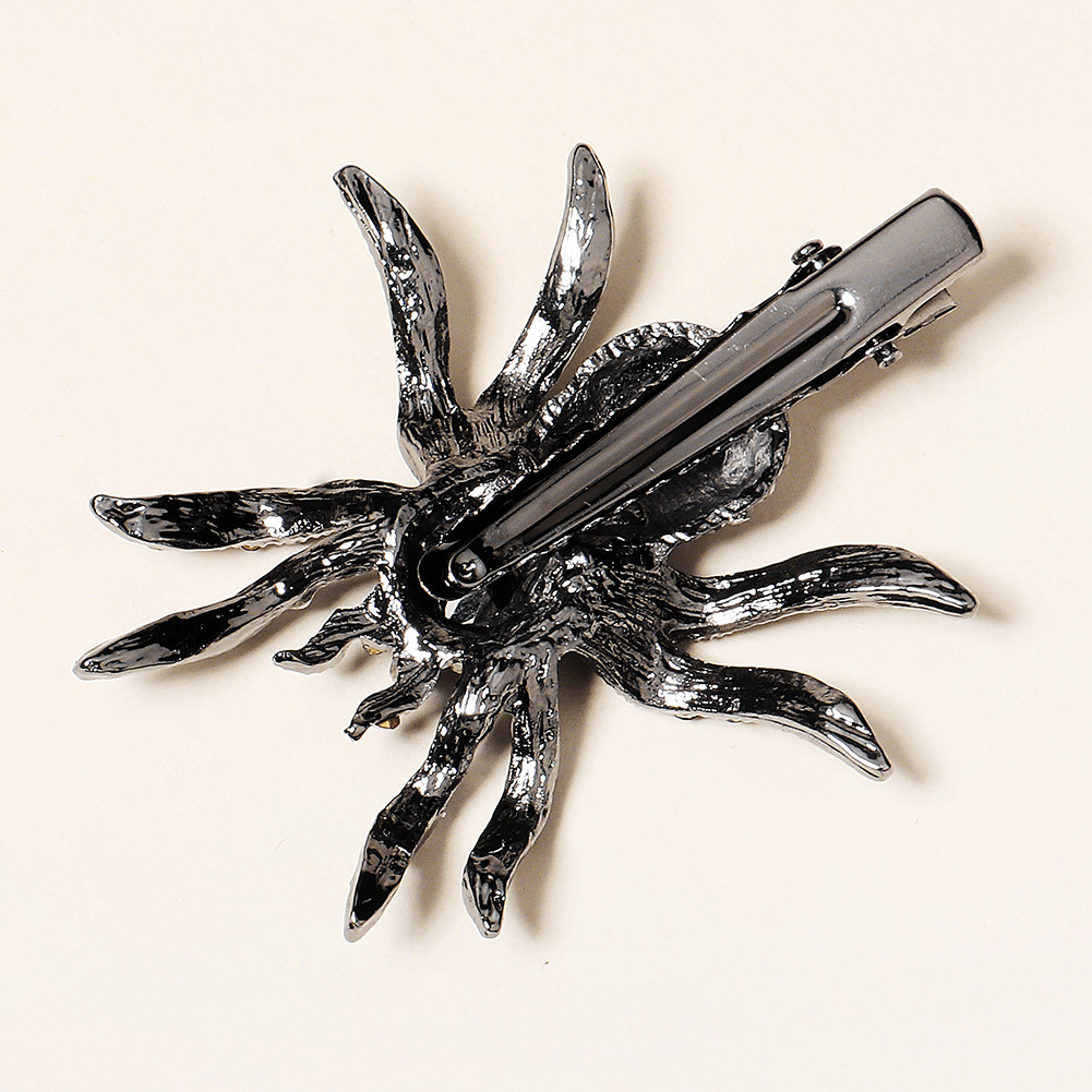 Explosive Headwear Diamond Side Clip Halloween Personality Creative Spider Hairpin display picture 7