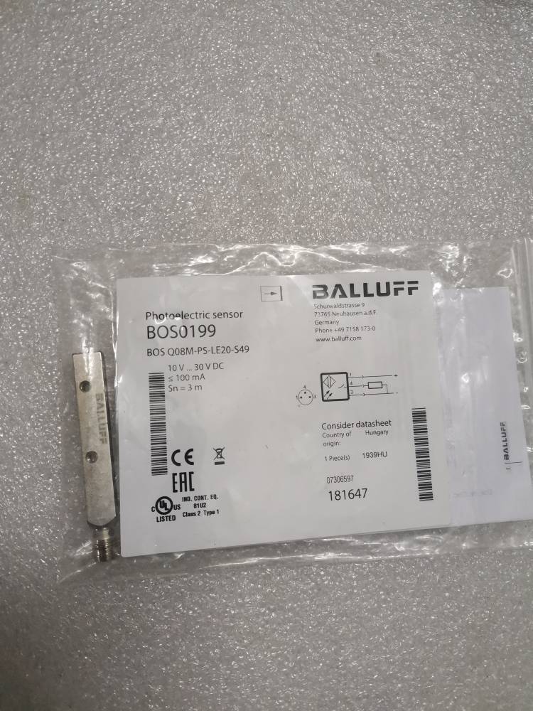 A027*全新原装BALLUFF巴鲁夫 BOS0199 BOS Q08M-PS-LE20-S49 现