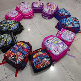 lunch bag2件套书包小学生卡通可爱轻便双肩包午餐包大容量减负