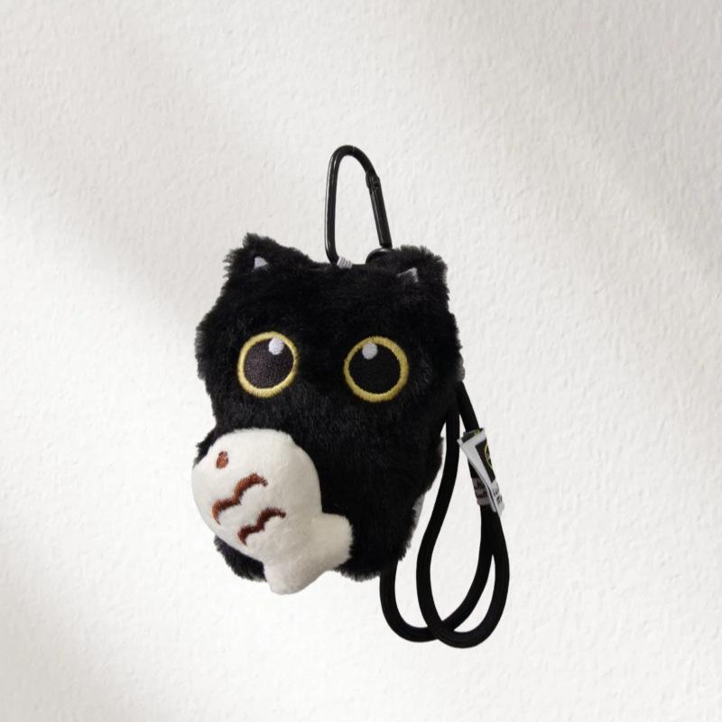 Alas fantasma pequeño gato negro colgante Big Eyes Punk bolsas lindas colgando bolsas escolares colgantes regalo para parejas