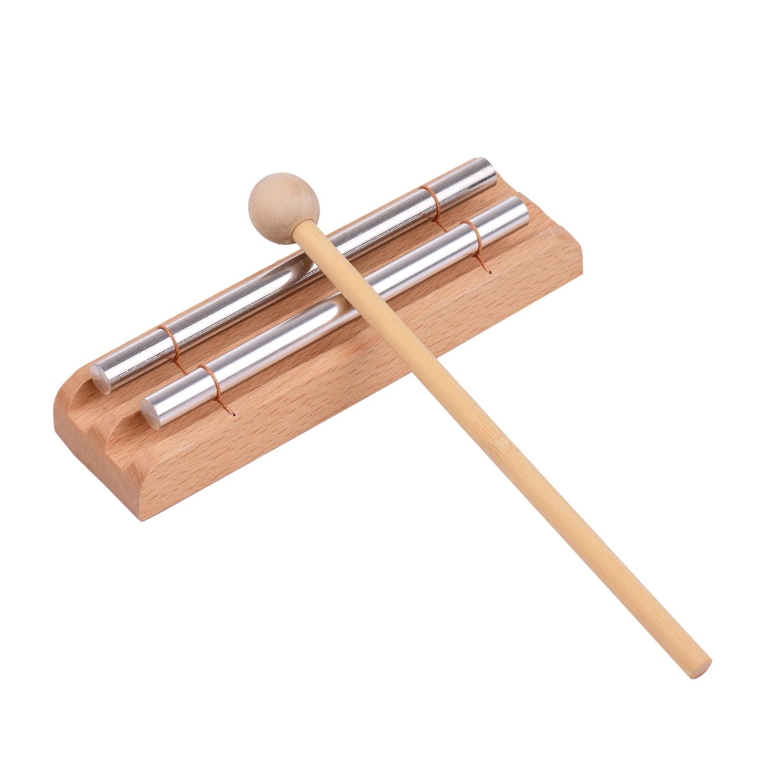 Phoneme striking tube wooden children's Orff instrument solid aluminum tube single sound double sound triple sound seven phoneme wind chime 
