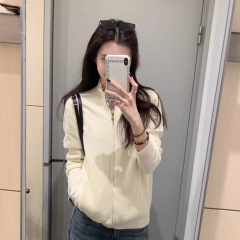 现货RL拉夫全拉链开衫美式复古立领拉链开衫针织外套男女同款上衣