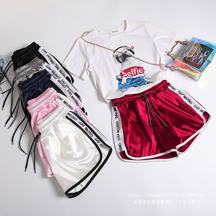 Silky smooth summer new loose-fitting sleep pants versatile base layer wide-leg pants for students, fitness, casual running shorts for women Silky smooth summer new loose-fitting sleep pants versatile base layer wide-leg pants for students, fitness, casual running shorts for women