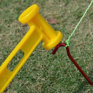 Outdoor camping multifunctional PE plastic hammer nail hammer ultra light portable canopy tent hammer nail hammer