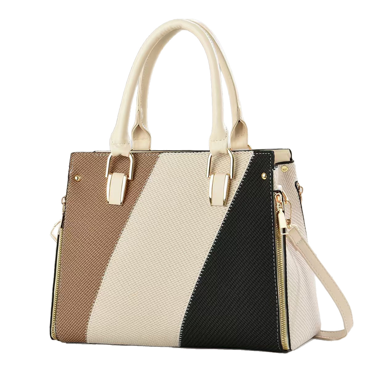 Nuevo bolso de color en contraste 2025 bolso de mujer de moda de gran capacidad bolso de mensajero casual bandolera bags transfronterizos