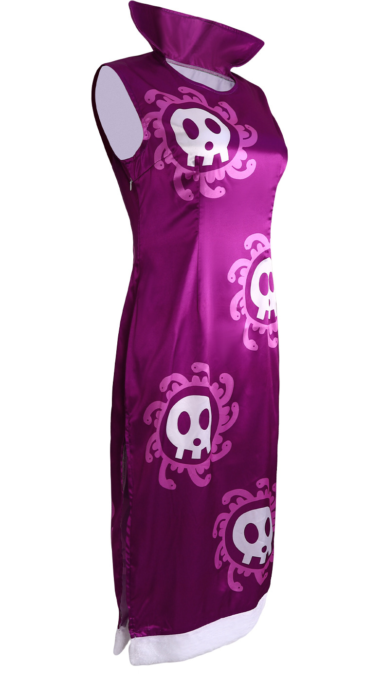 One Piece: Boa Hancock | Snake Princess Purple Cheongsam Cosplay