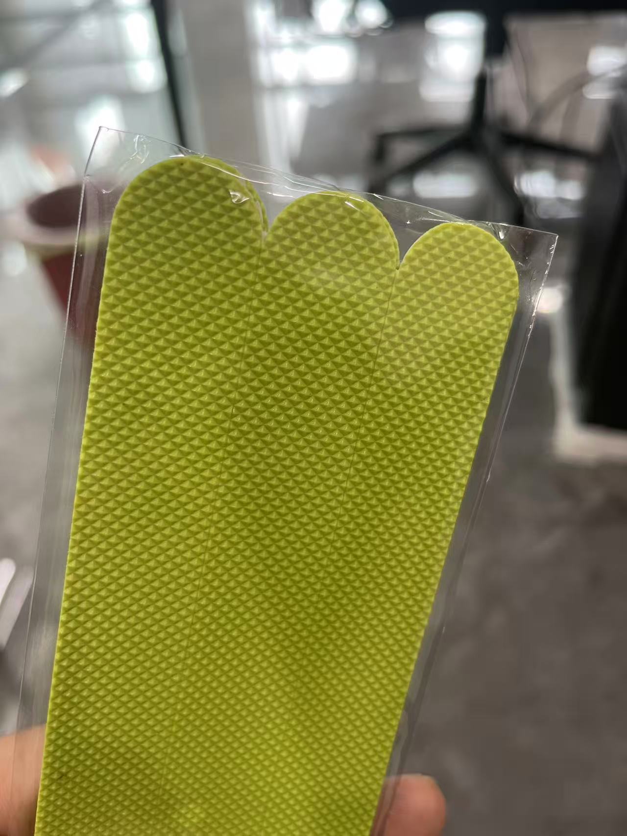 녹색; 체크무늬 2*20cm (6팩)